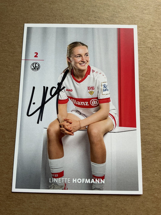 Linette Hofmann, Germany 🇩🇪 VfB Stuttgart 2024/25 hand signed - Autographs-World