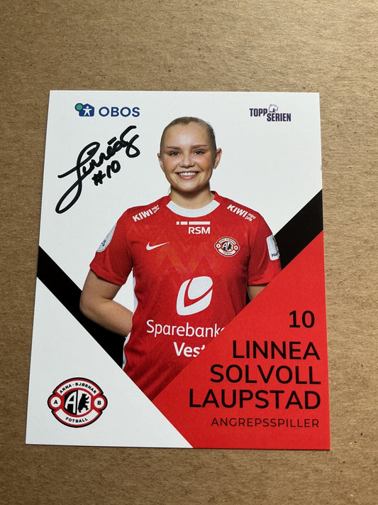 Linnea Laupstad, Norway 🇳🇴 Arna-Bjørnar 2024/25 hand signed - Autographs-World