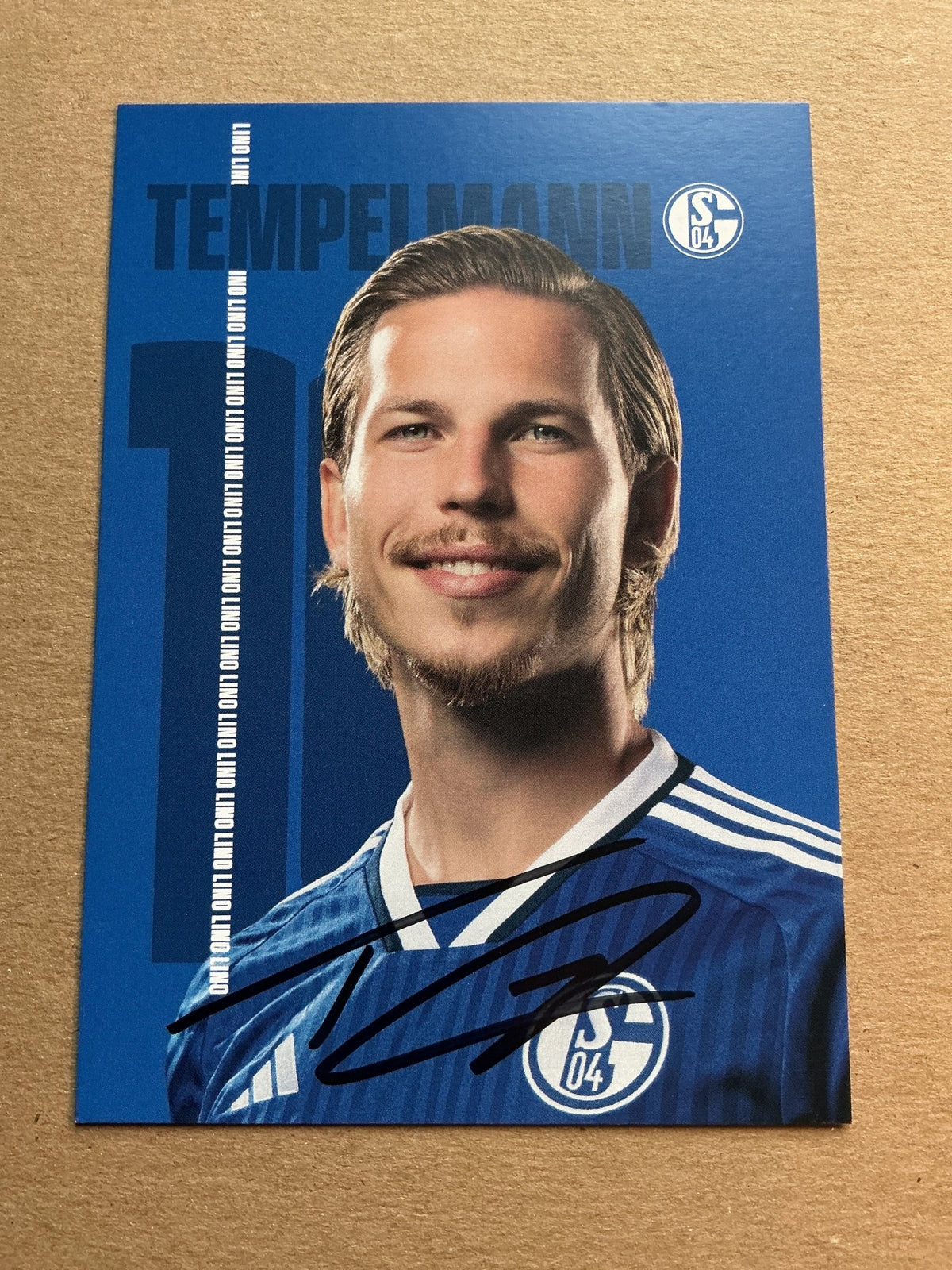 Lino Tempelmann, Germany 🇩🇪 FC Schalke 04 2023/24 hand signed - Autographs-World