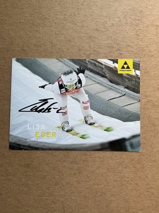 Lisa Eder, Austria 🇦🇹 Ski Jump Winter Sports 2024/25 hand signed - Autographs-World