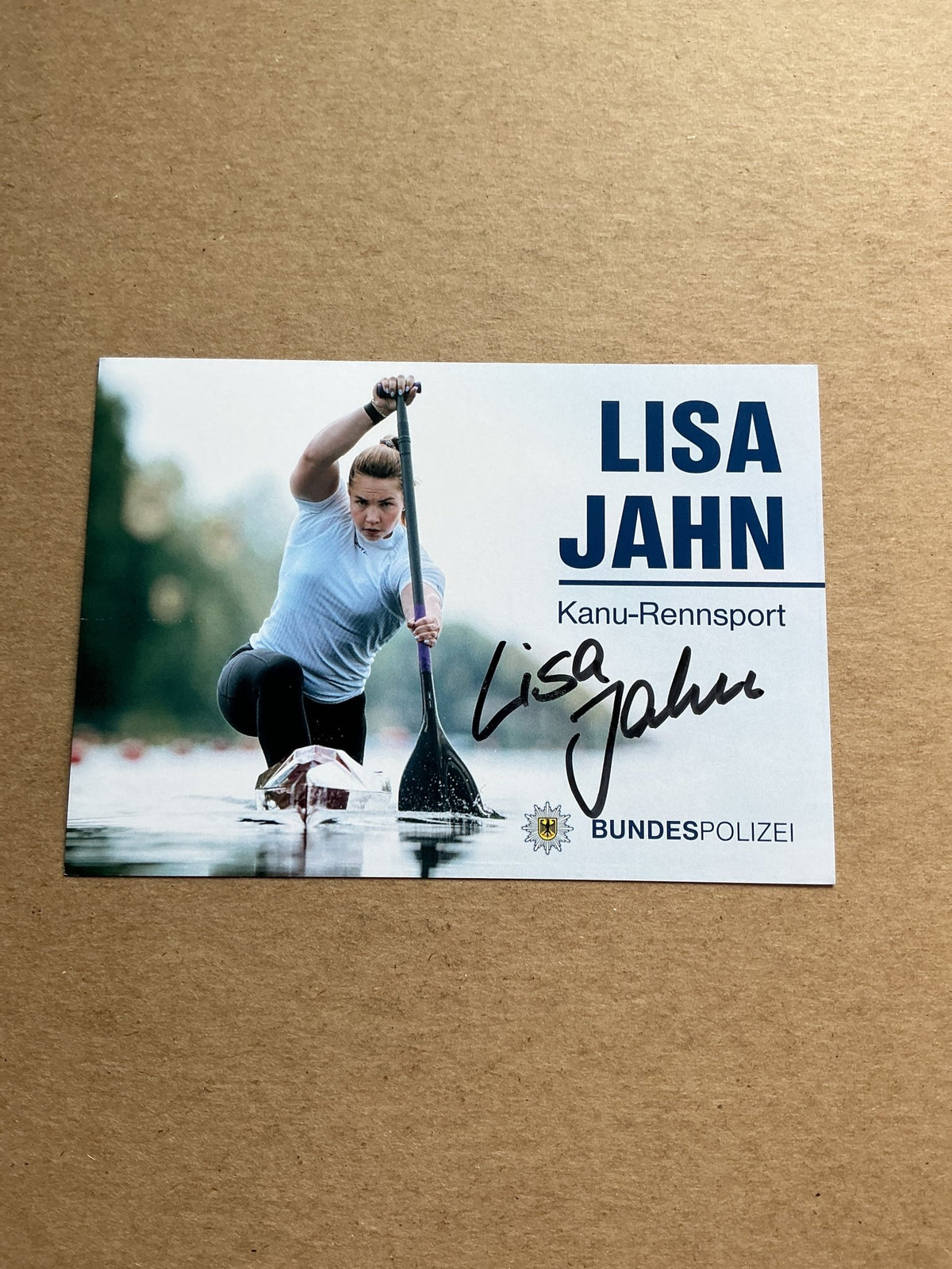 Lisa Jahn, Germany 🇩🇪 Canoeing Summer Olympics 2024 hand signed - Autographs-World