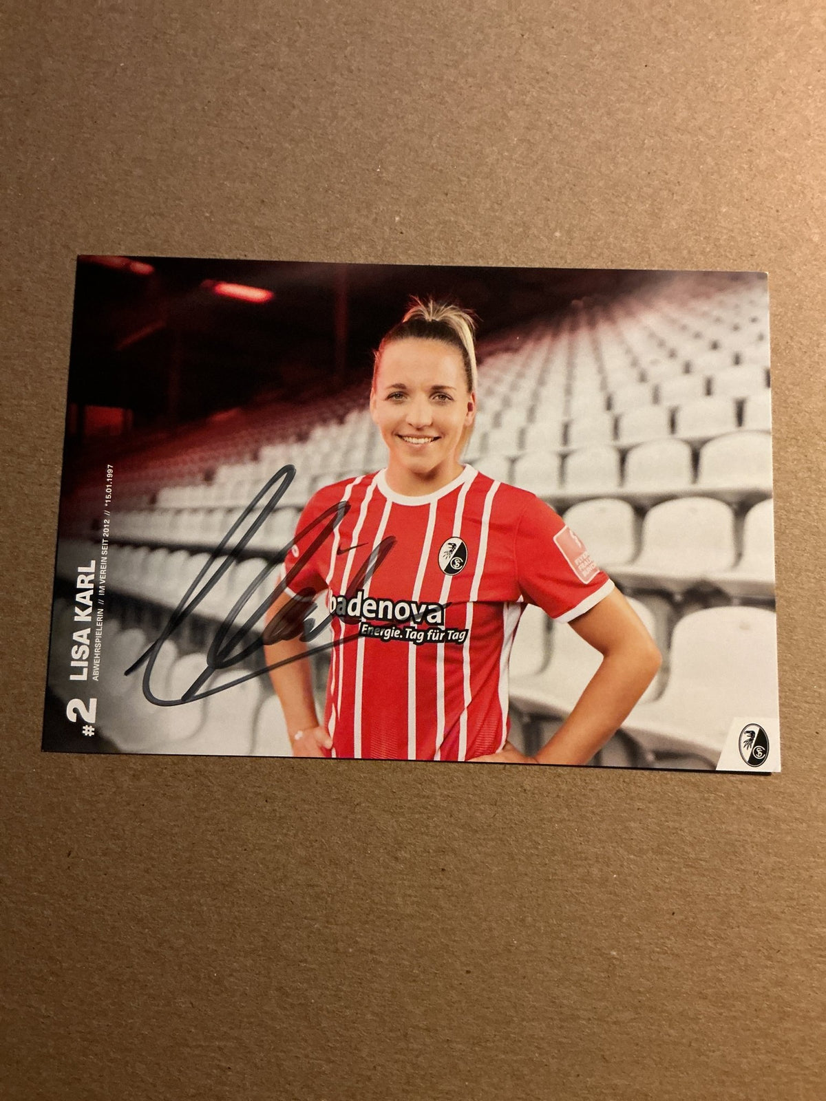 Lisa Karl, Germany 🇩🇪 SC Freiburg 2022/23 hand signed - Autographs-World