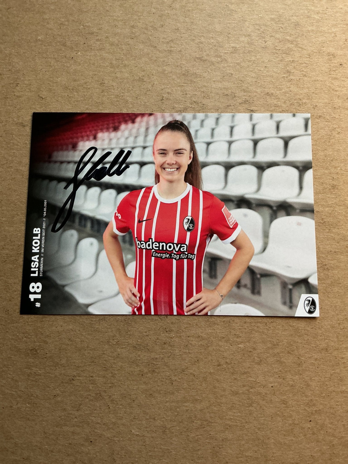 Lisa Kolb, Austria 🇦🇹 SC Freiburg 2022/23 hand signed - Autographs-World