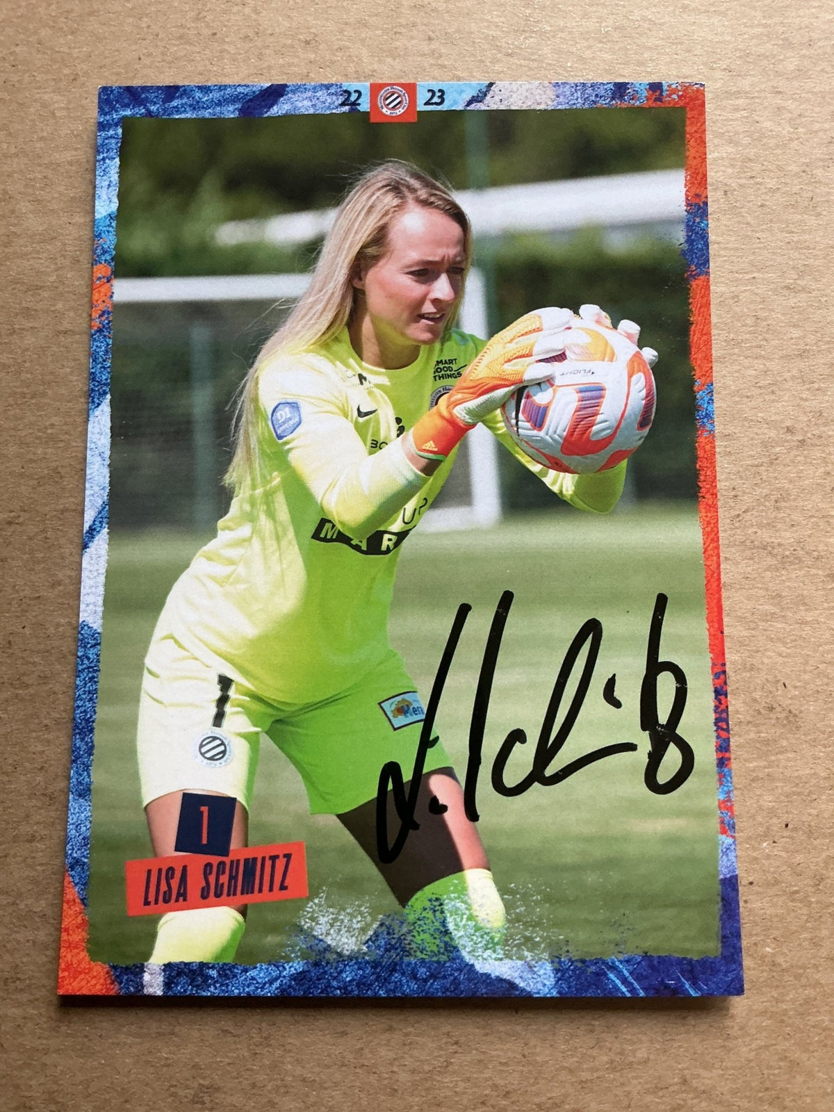 Lisa Schmitz, Germany 🇩🇪 Montpellier HSC 2022/23 hand signed - Autographs-World