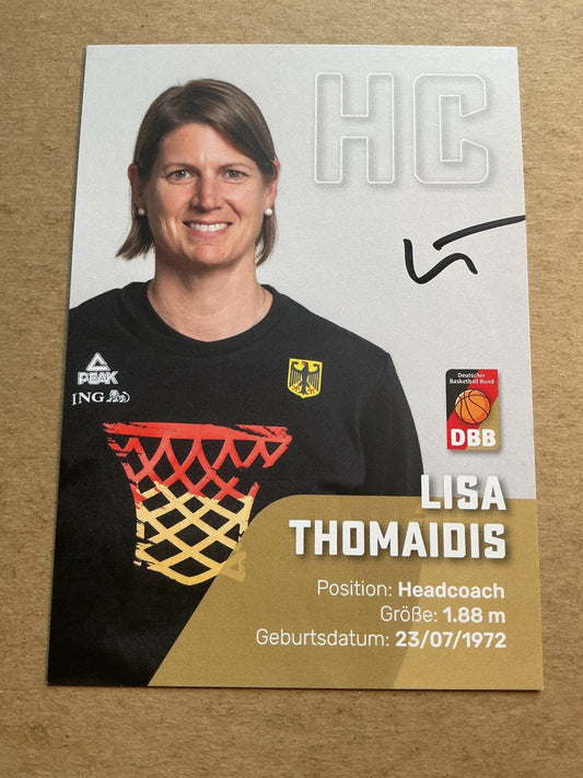 Lisa Thomaidis, Canada 🇨🇦 Baskettball Summer Olympics 2024 hand signed - Autographs-World