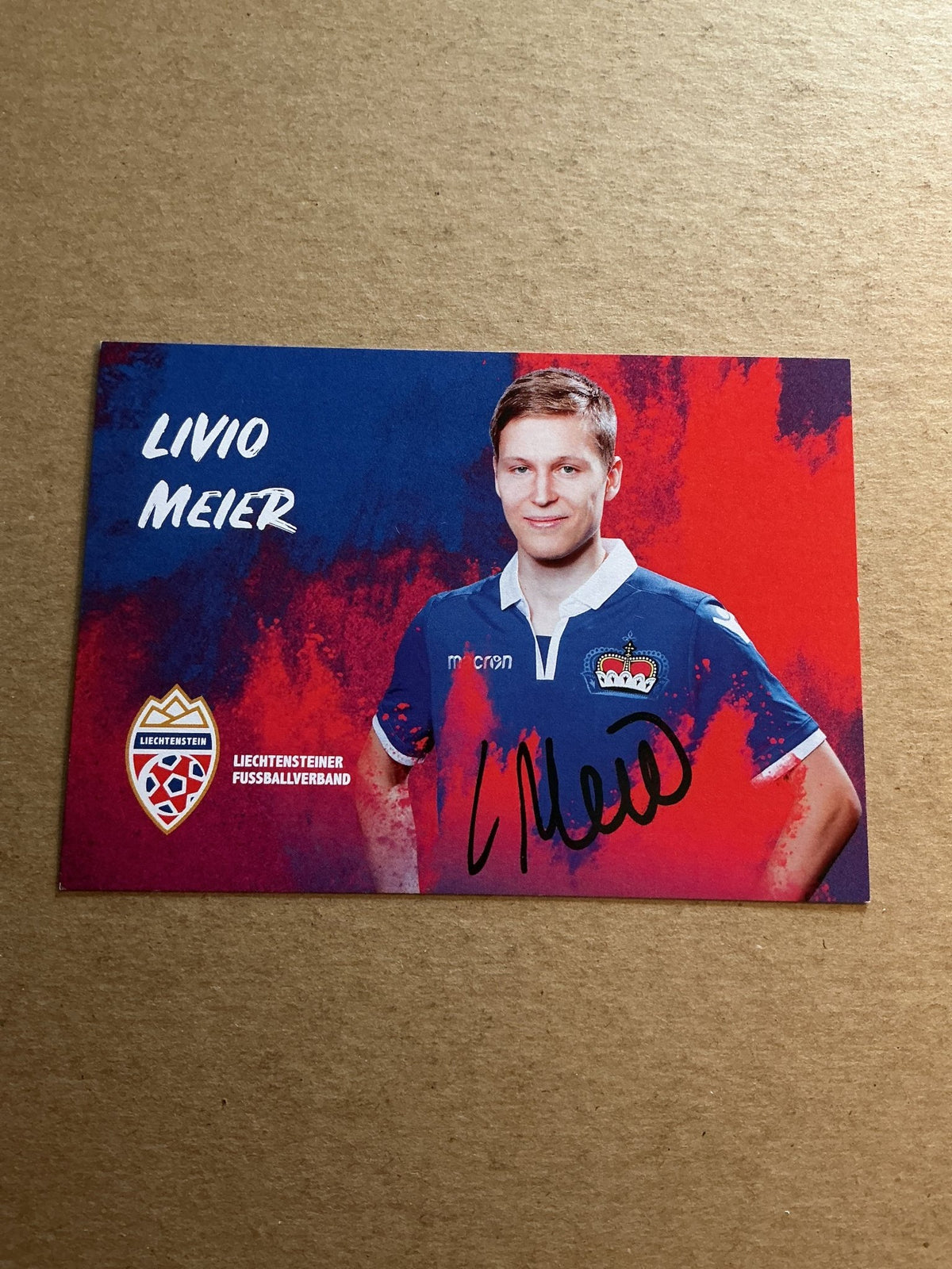 Livio Meier, Liechtenstein 🇱🇮 2022 hand signed - Autographs-World