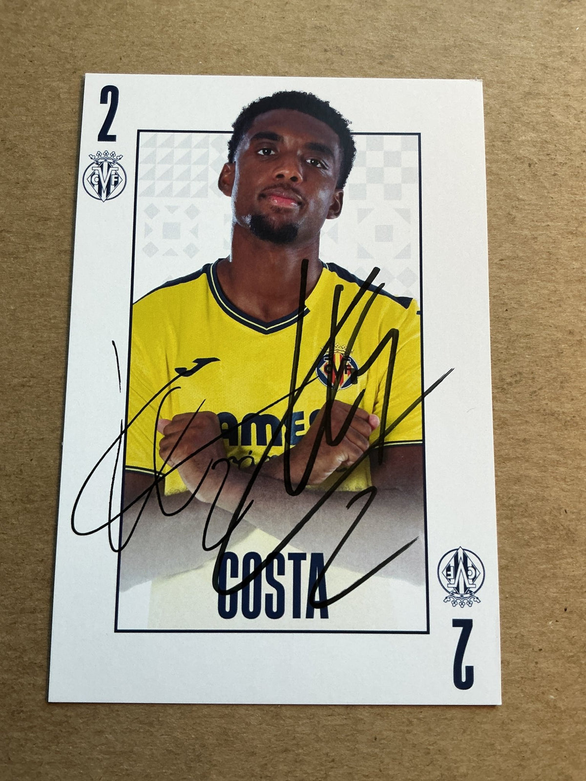 Logan Costa, Cape Verde 🇨🇻 Villarreal CF 2024/25 hand signed - Autographs-World