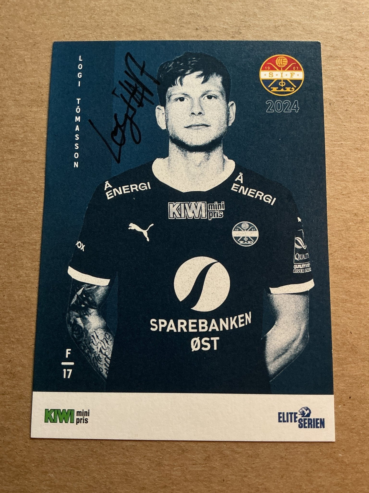 Logi Tomasson, Iceland 🇮🇸 Strømsgodset 2024/25 hand signed - Autographs-World