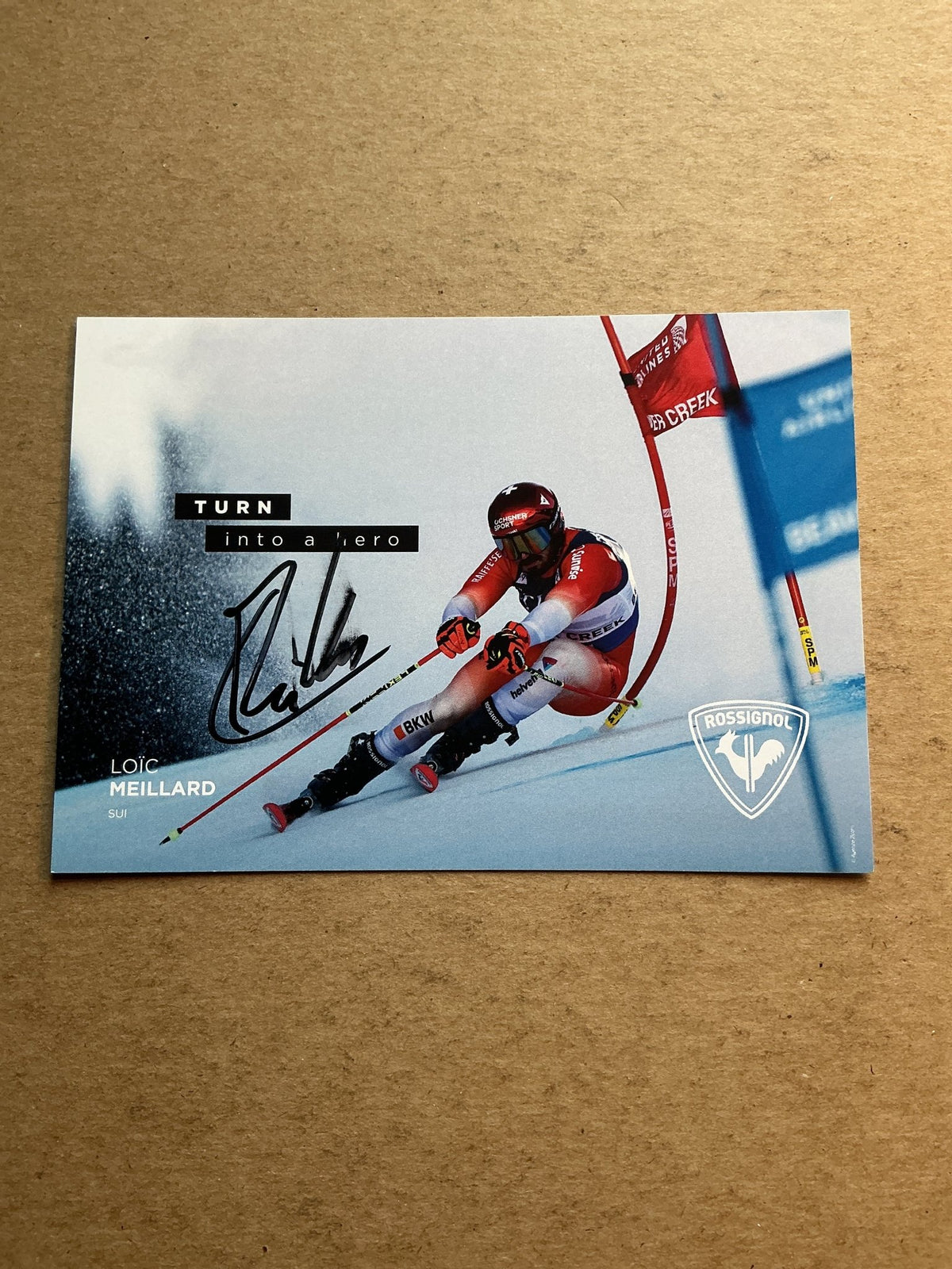 Loïc Meillard, Switzerland 🇨🇭 Alpine Winter 2025/26 hand signed - Autographs-World