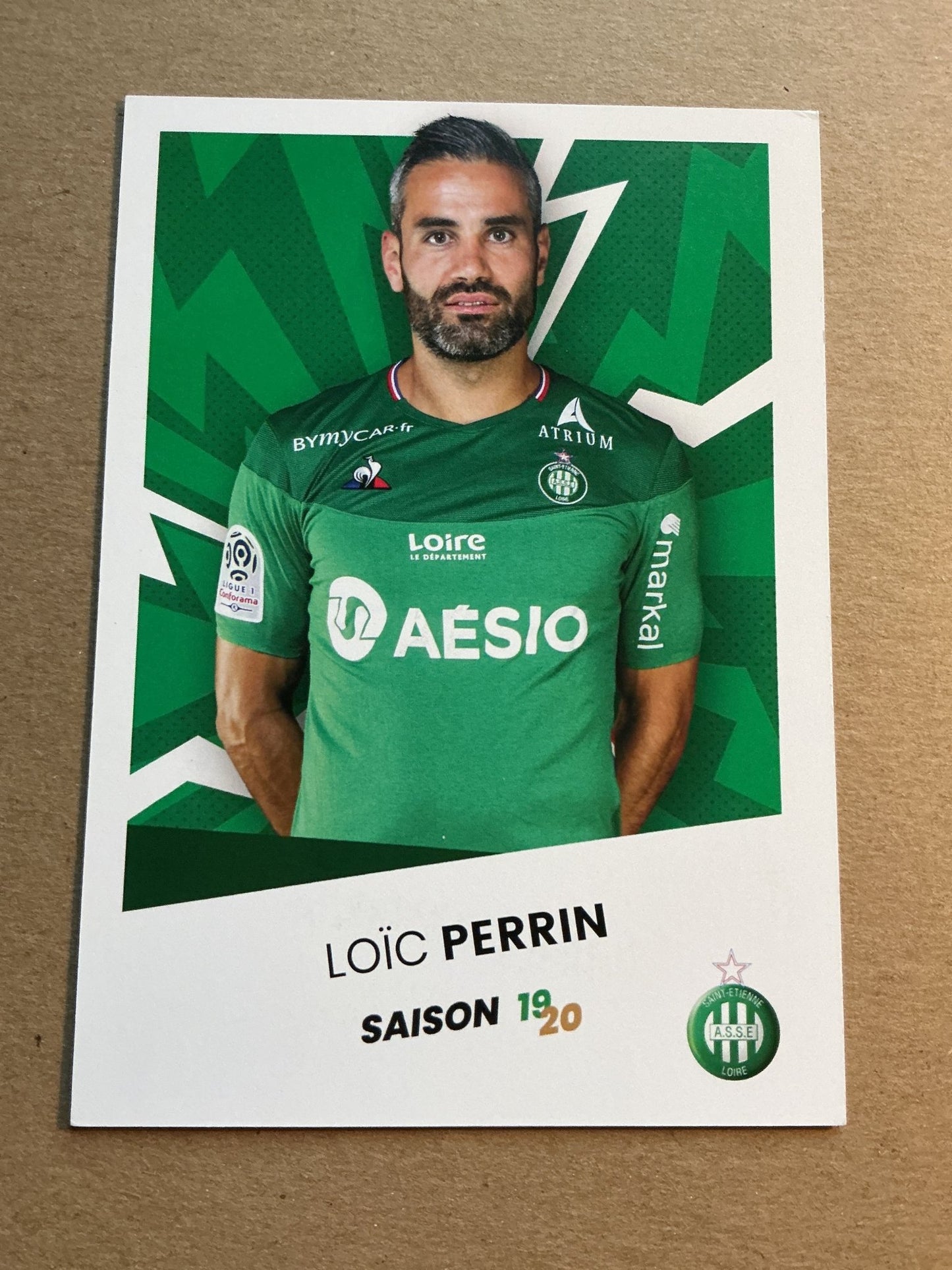 Loïc Perrin, France 🇫🇷 AS Saint-Étienne 2019/20 hand signed - Autographs-World