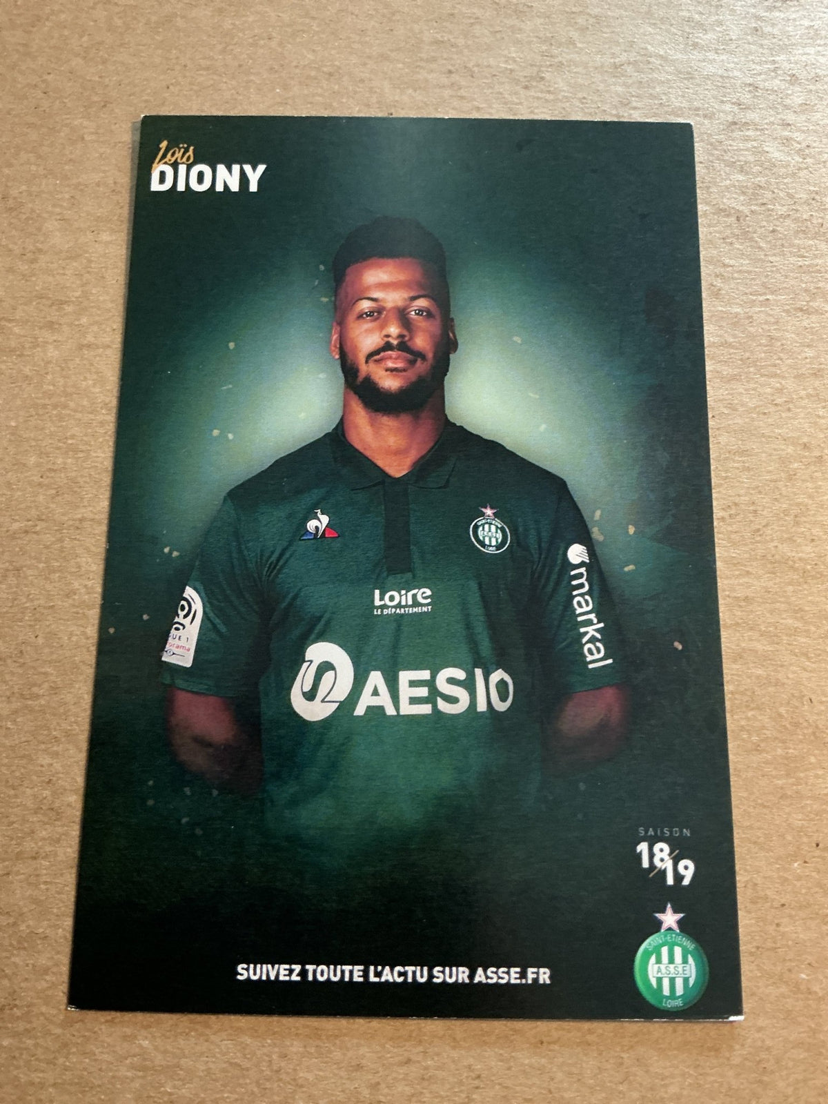 Lois Diony, France 🇫🇷 AS Saint-Etienne 2018/19 hand signed - Autographs-World