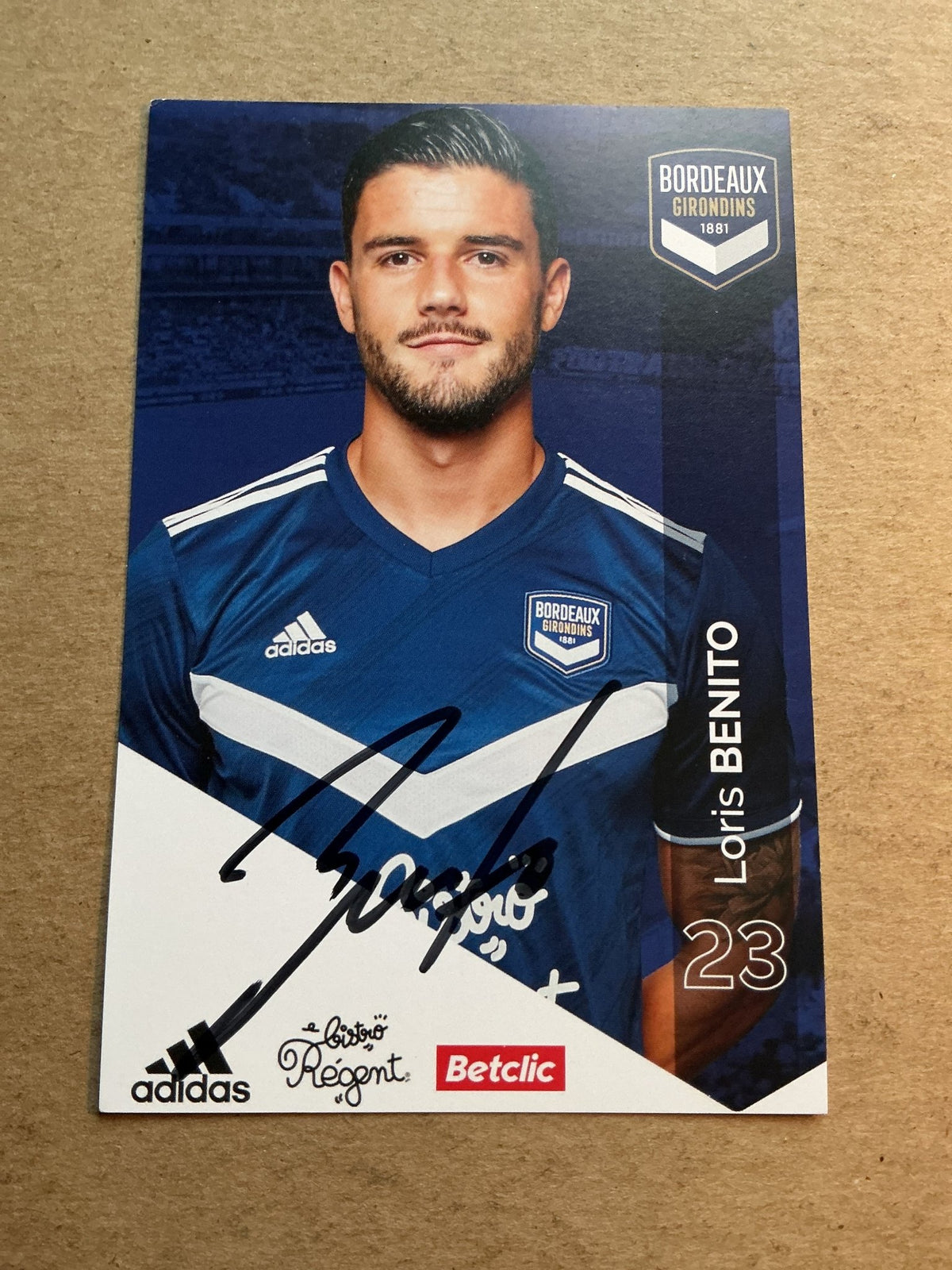Loris Benito, Switzerland 🇨🇭 Girondins Bordeaux 2020/21 hand signed - Autographs-World