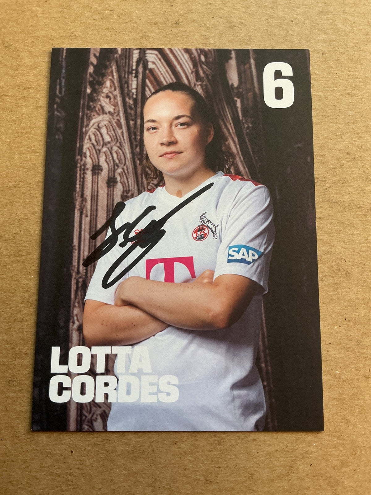 Lotta Cordes, Germany 🇩🇪 1.FC Köln 2023/24 hand signed - Autographs-World