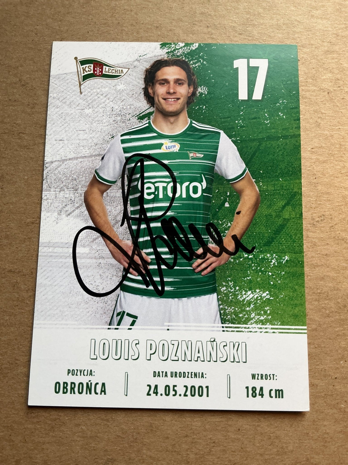 Louis Poznański, Germany 🇩🇪 Lechia Gdansk 2022/23 hand signed - Autographs-World