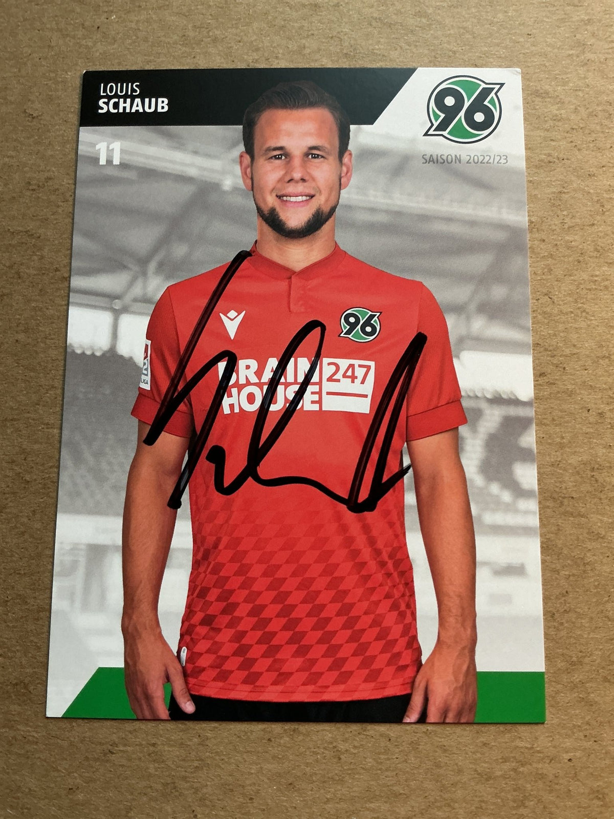Louis Schaub, Austria 🇦🇹 Hannover 96 2022/23 hand signed - Autographs-World