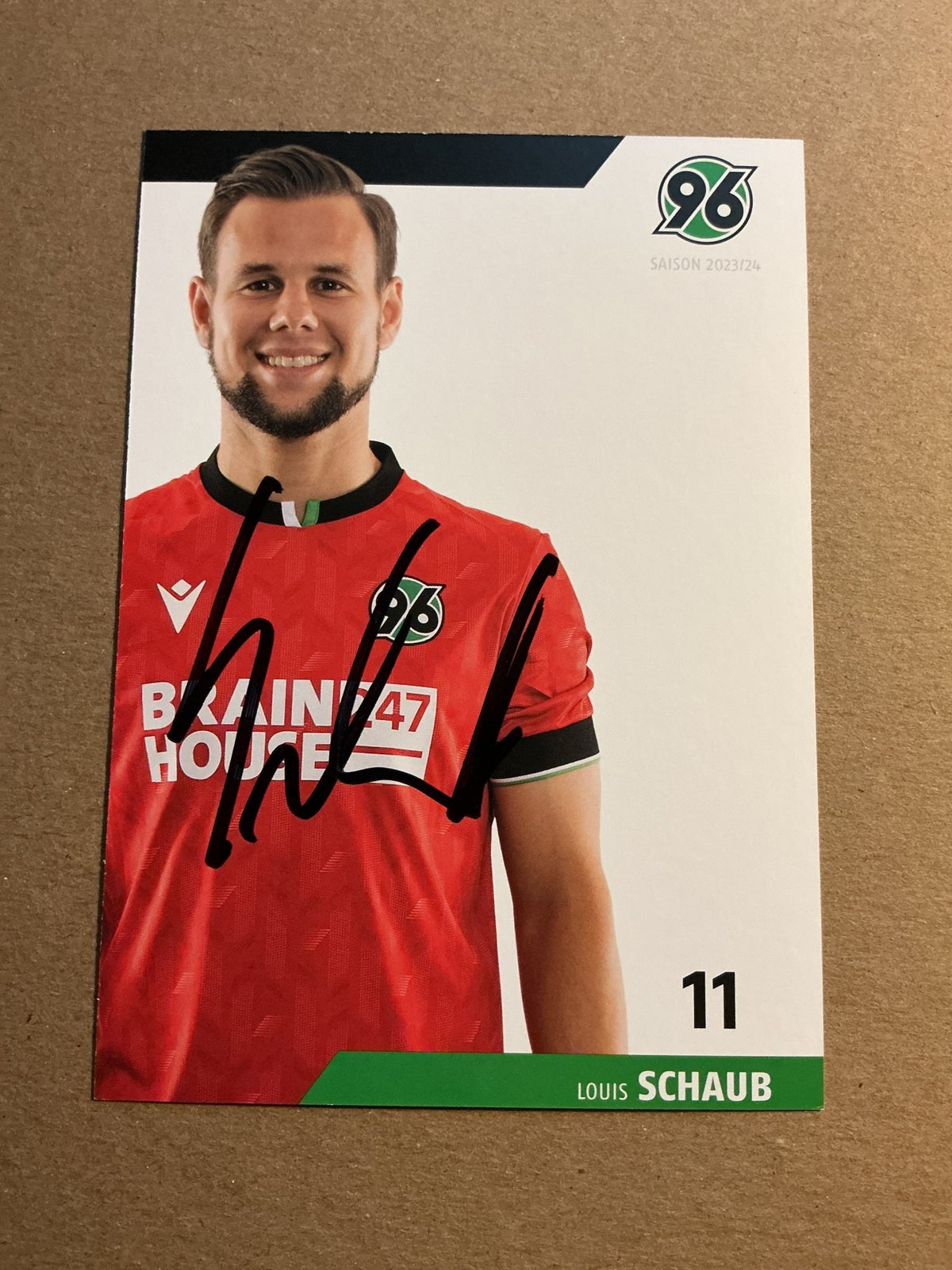 Louis Schaub, Austria 🇦🇹 Hannover 96 2023/24 hand signed - Autographs-World
