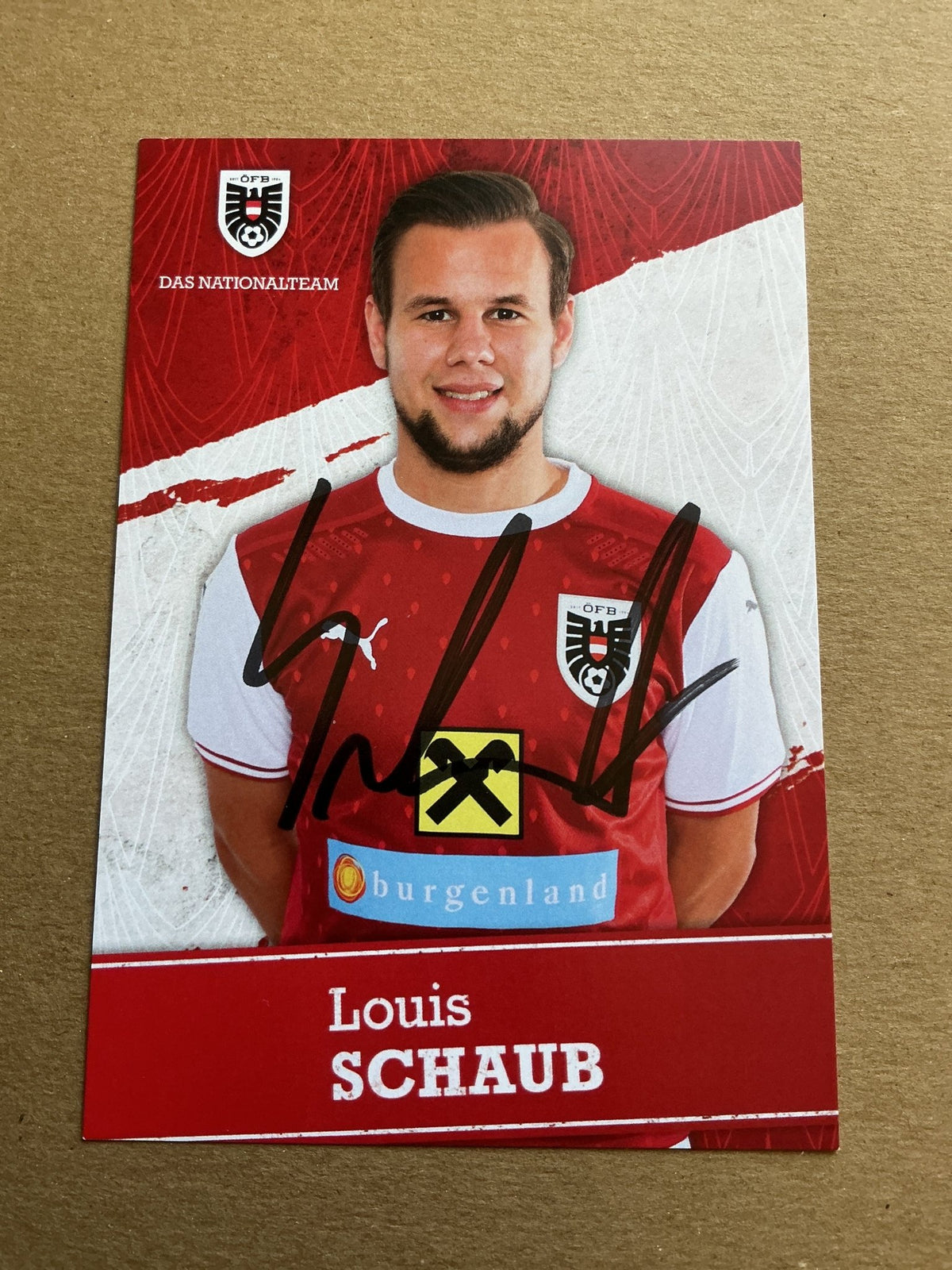 Louis Schaub, Austria 🇦🇹 UEFA Euro Cup 2020 hand signed - Autographs-World