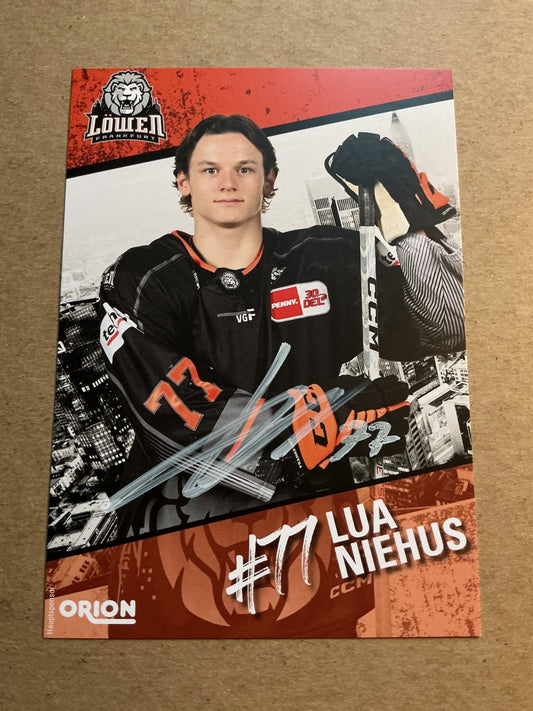 Lua Niehus, Switzerland 🇨🇭 Löwen Frankfurt 2023/24 hand signed - Autographs-World