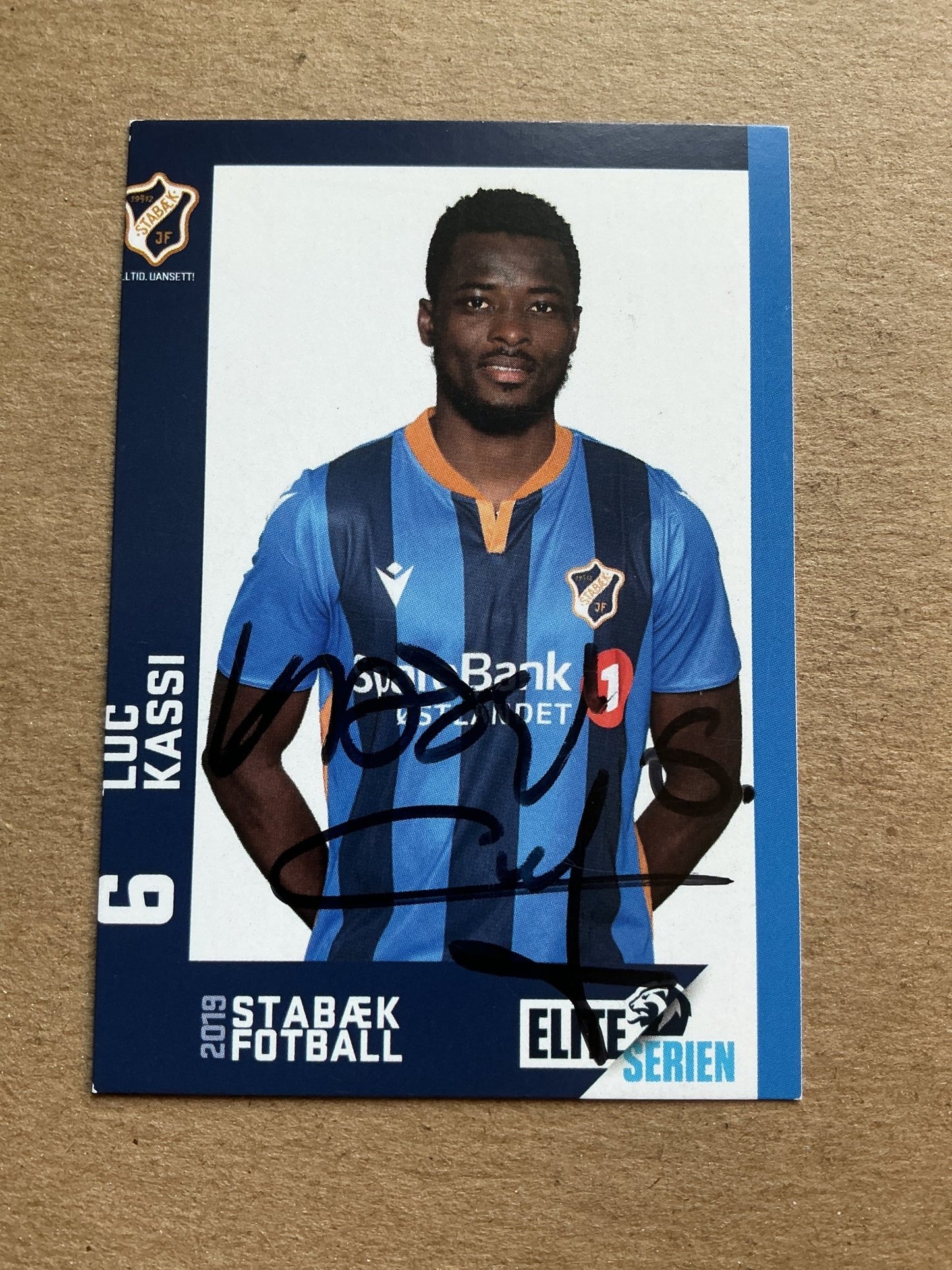 Luc Kassi, Ivory Coast 🇨🇮 Stabæk IF 2019/20 hand signed - Autographs-World