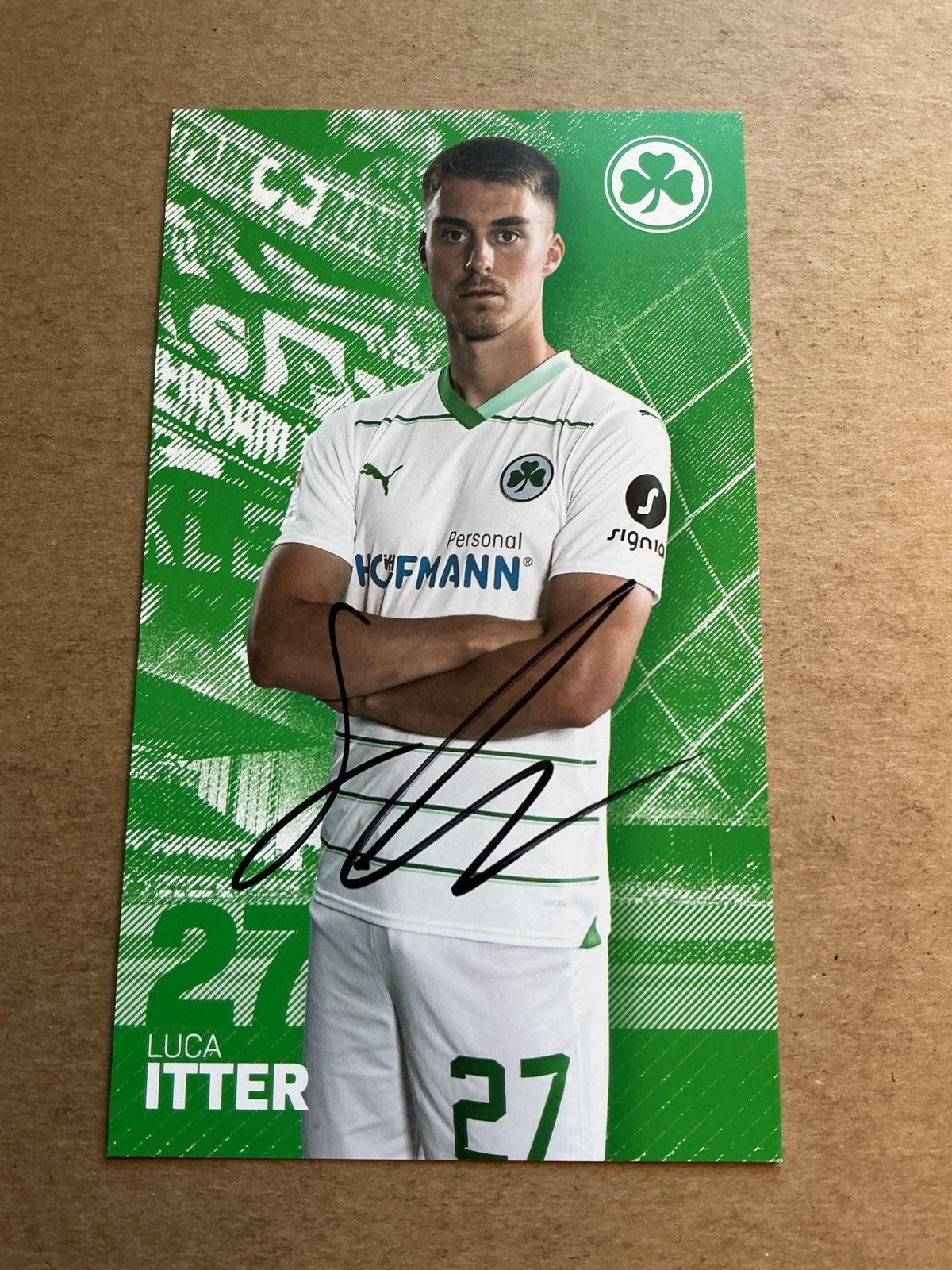 Luca Itter, Germany 🇩🇪 SpVgg Greuther Fürth 2023/24 hand signed - Autographs-World
