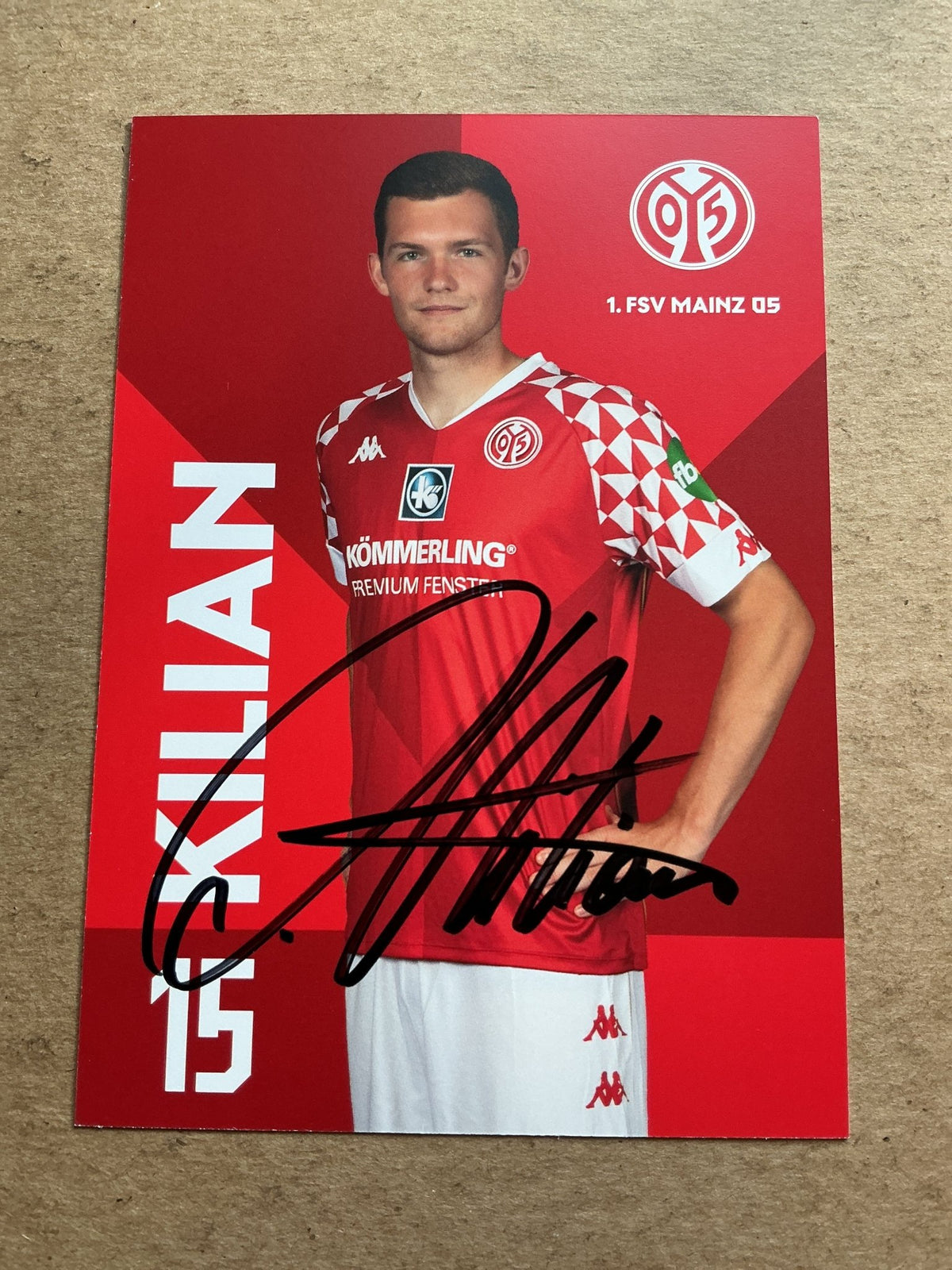 Luca Kilian, Germany 🇩🇪 FSV Mainz 05 2020/21 hand signed - Autographs-World