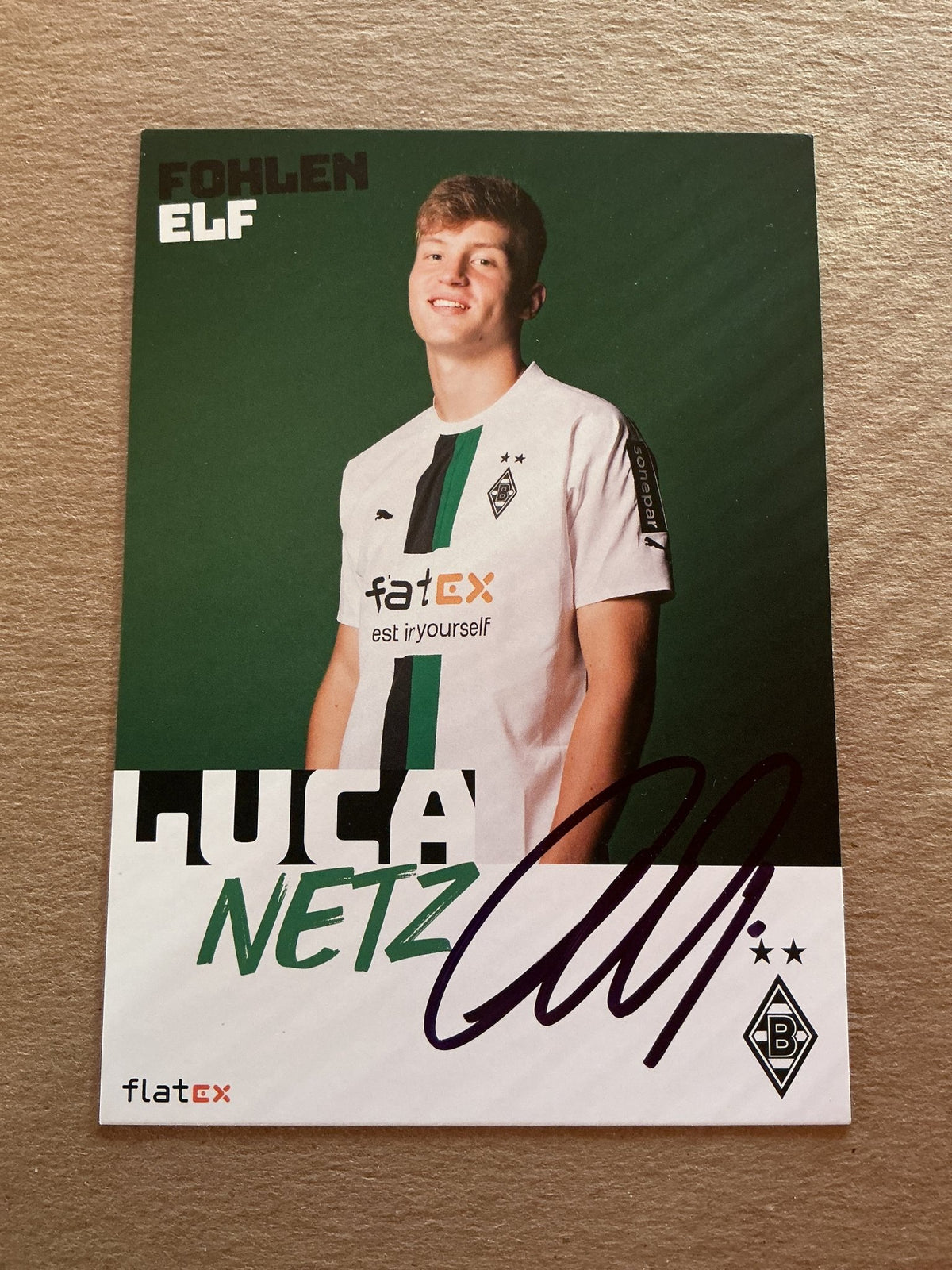 Luca Netz, Germany 🇩🇪 Borussia Mönchengladbach 2022/23 hand signed - Autographs-World