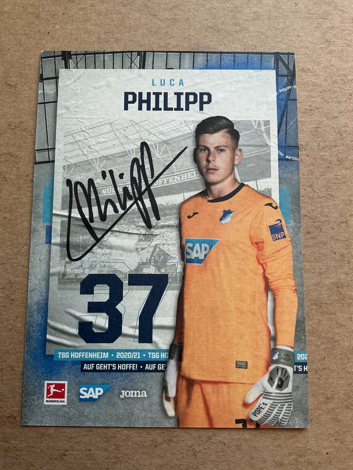 Luca Philipp, Germany 🇩🇪 TSG 1899 Hoffenheim 2020/21 hand signed - Autographs-World