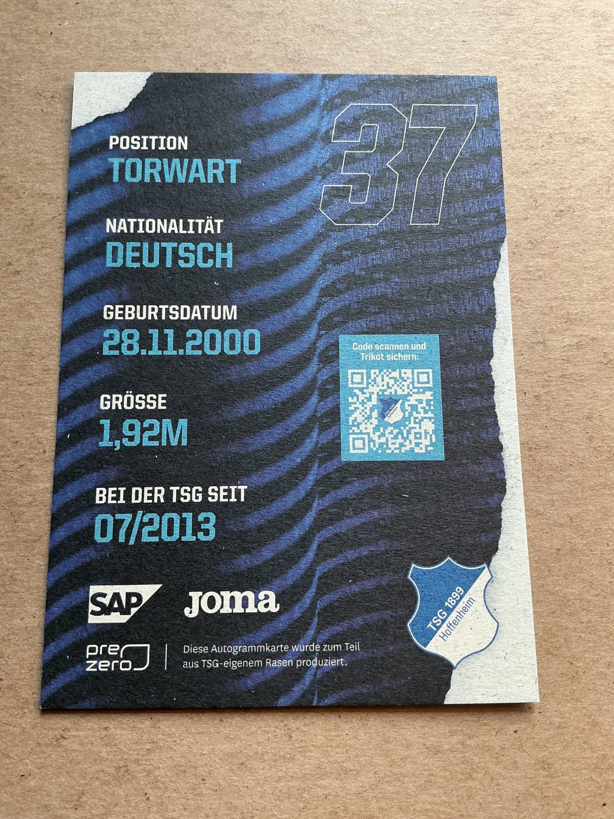 Luca Philipp, Germany 🇩🇪 TSG 1899 Hoffenheim 2021/22 hand signed - Autographs-World