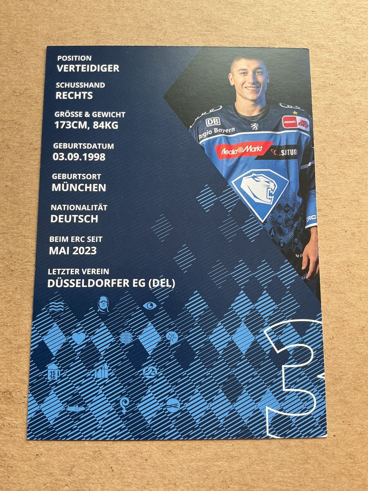 Luca Zitterbart, Germany 🇩🇪 ERC Ingolstadt 2023/24 hand signed - Autographs-World