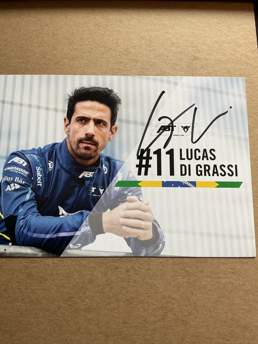 Lucas di Grassi, Brazil 🇧🇷 Racing Motor Sports 2024 hand signed - Autographs-World