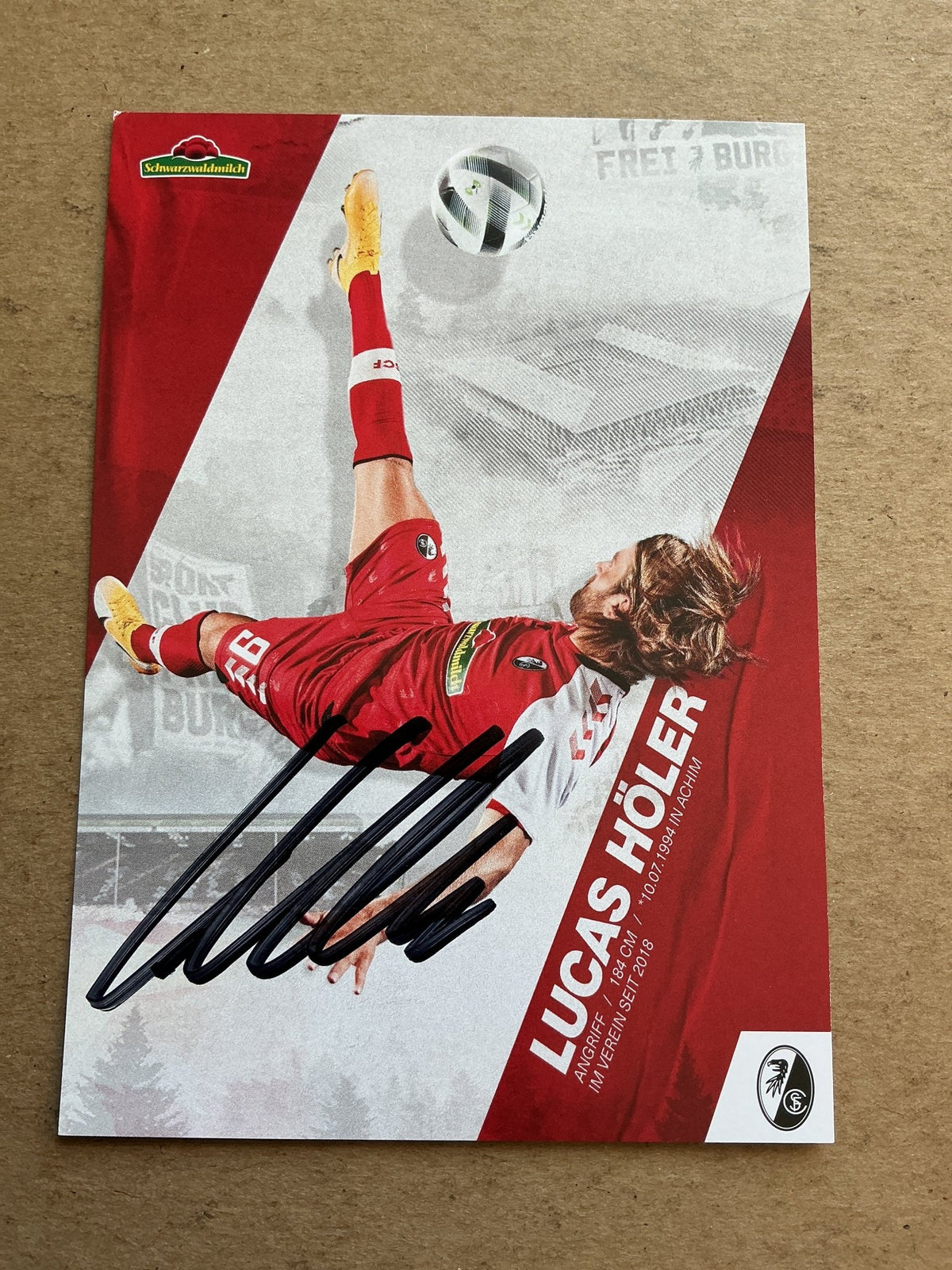 Lucas Höler, Germany 🇩🇪 SC Freiburg 2020/21 hand signed - Autographs-World