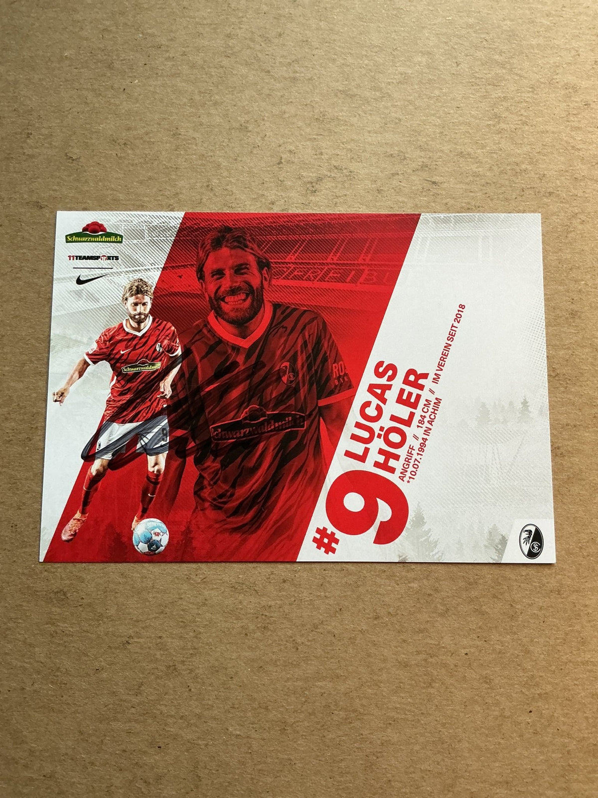 Lucas Höler, Germany 🇩🇪 SC Freiburg 2021/22 hand signed - Autographs-World
