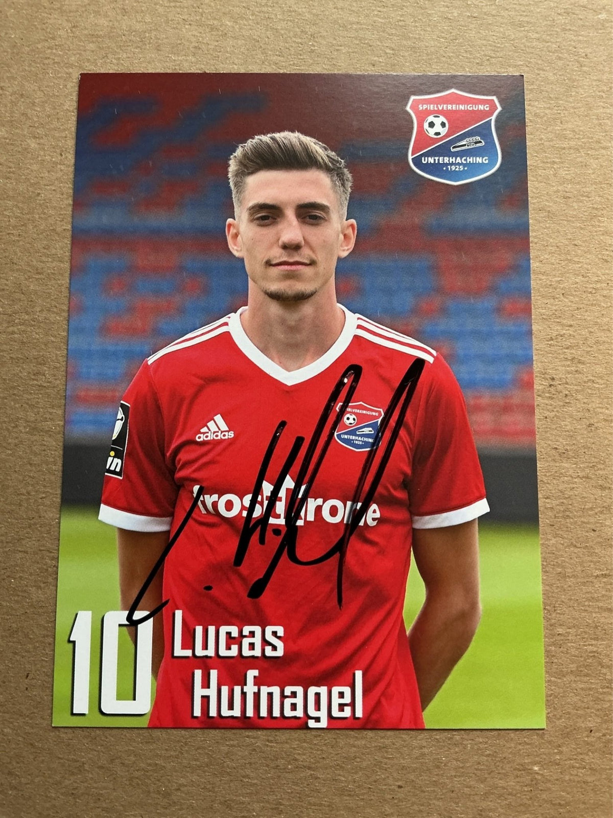 Lucas Hufnagel, Germany 🇩🇪 SpVgg Unterhaching 2019/20 hand signed - Autographs-World