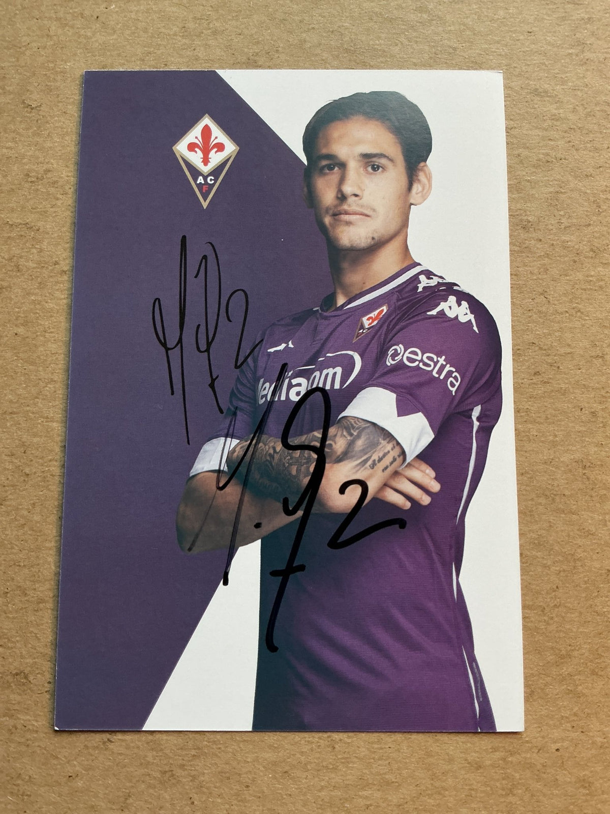 Lucas Martinez Quarta, Argentina 🇦🇷 ACF Fiorentina 2020/21 hand signed - Autographs-World