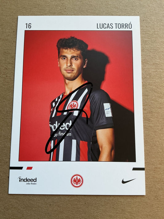 Lucas Torró, Spain 🇪🇸 Eintracht Frankfurt 2019/20 hand signed - Autographs-World