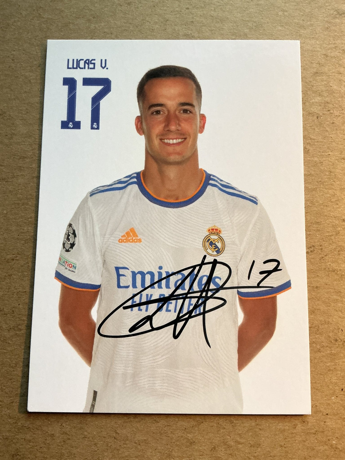 Lucas Vázquez, Spain 🇪🇸 Real Madrid 2021/22 hand signed - Autographs-World