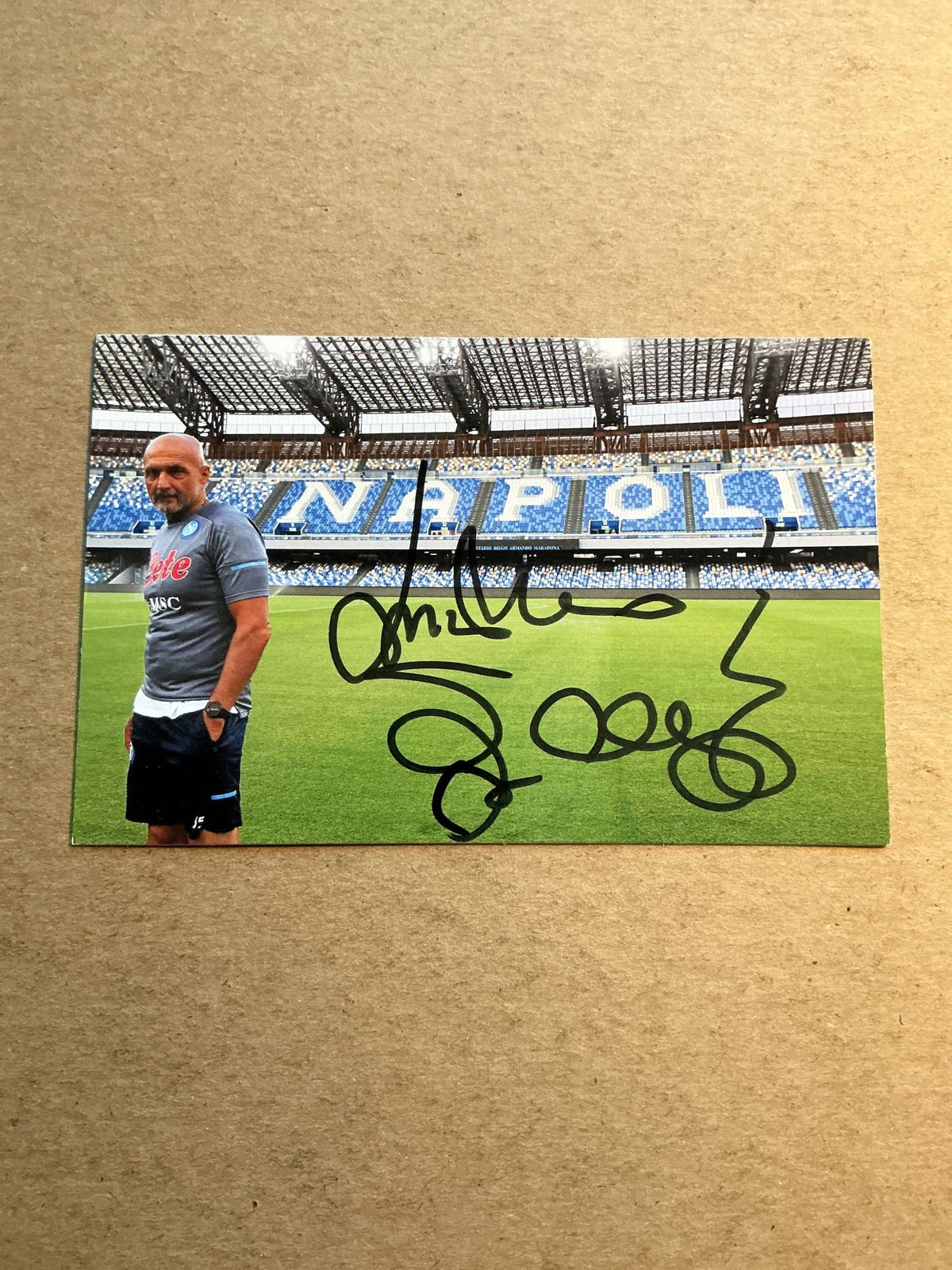 Luciano Spalletti, Italy 🇮🇹 SSC Napoli 2021/22 hand signed - Autographs-World