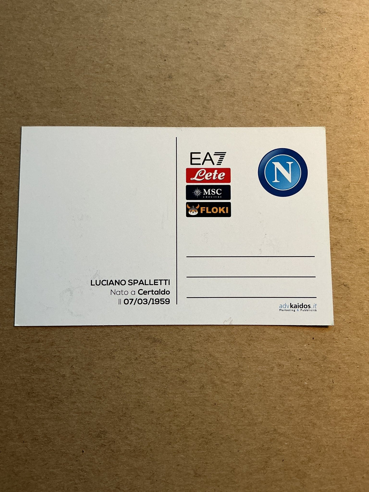 Luciano Spalletti, Italy 🇮🇹 SSC Napoli 2021/22 hand signed - Autographs-World