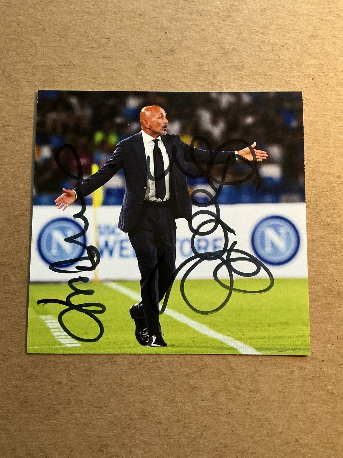 Luciano Spalletti, Italy 🇮🇹 SSC Napoli 2021/22 hand signed - Autographs-World