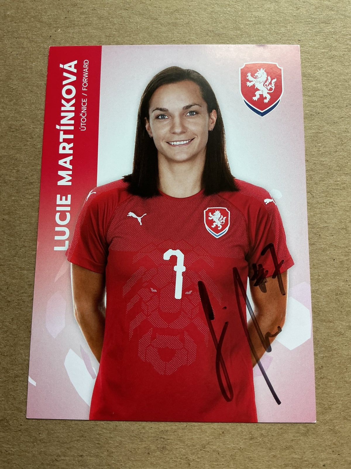 Lucie Martinkova, Czech Republic 🇨🇿 2022 Sparta Prague hand signed - Autographs-World