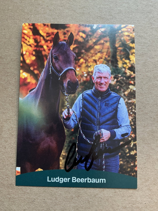 Ludger Beerbaum, Germany 🇩🇪 Equestrian Sports 2025 hand signed - Autographs-World