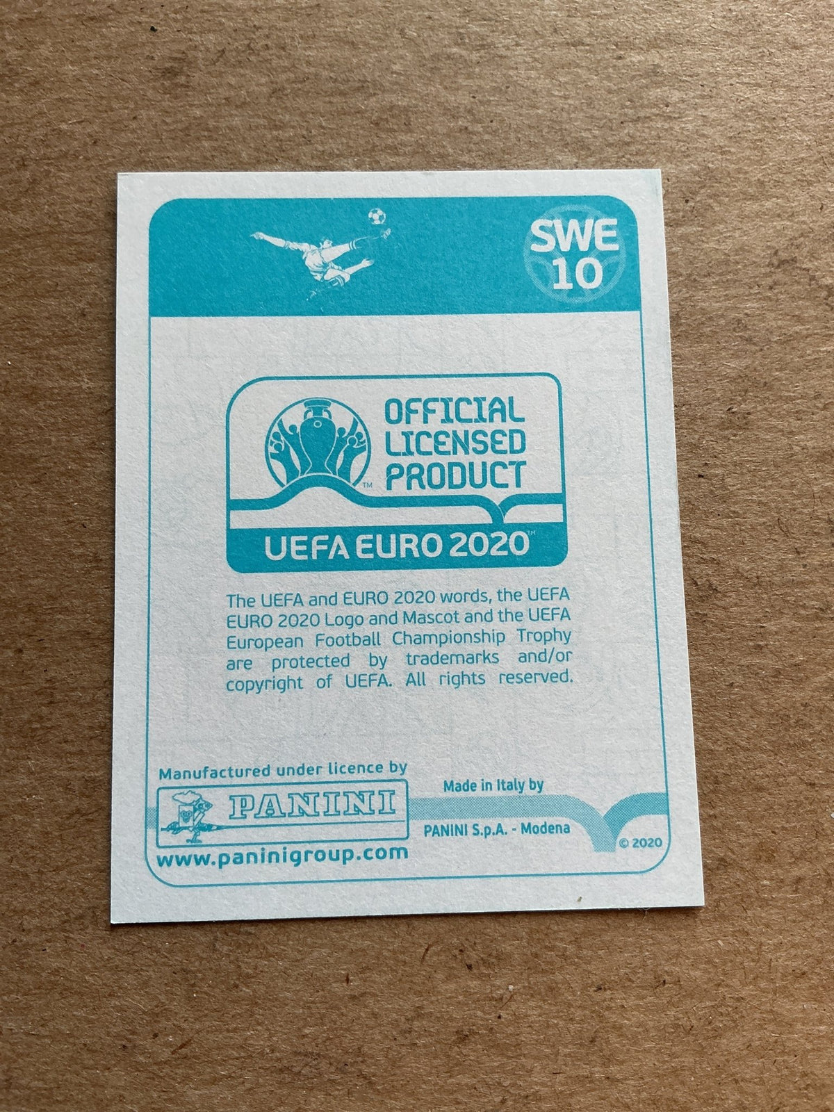 Ludwig Augustinsson, Sweden 🇸🇪 UEFA Euro 2020 Panini hand signed - Autographs-World