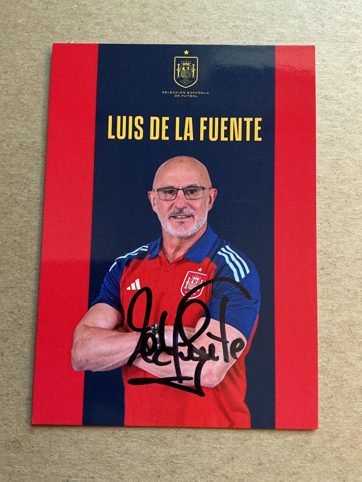 Luis de la Fuente, Spain 🇪🇸 2025 hand signed - Autographs-World