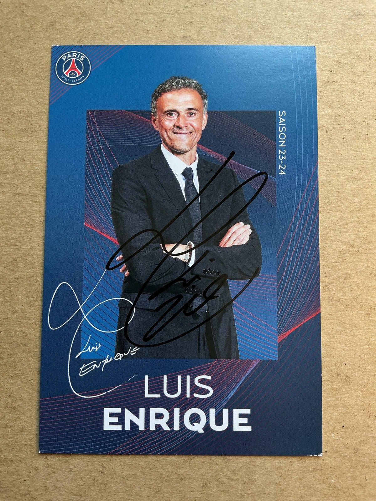 Luis Enrique, Spain 🇪🇸 Paris Saint-Germain 2023/24 hand signed - Autographs-World