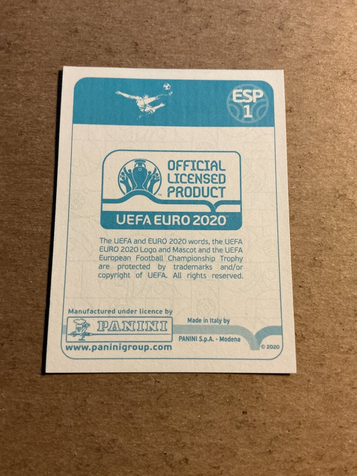 Luis Enrique, Spain 🇪🇸 UEFA Euro 2020 Panini hand signed - Autographs-World