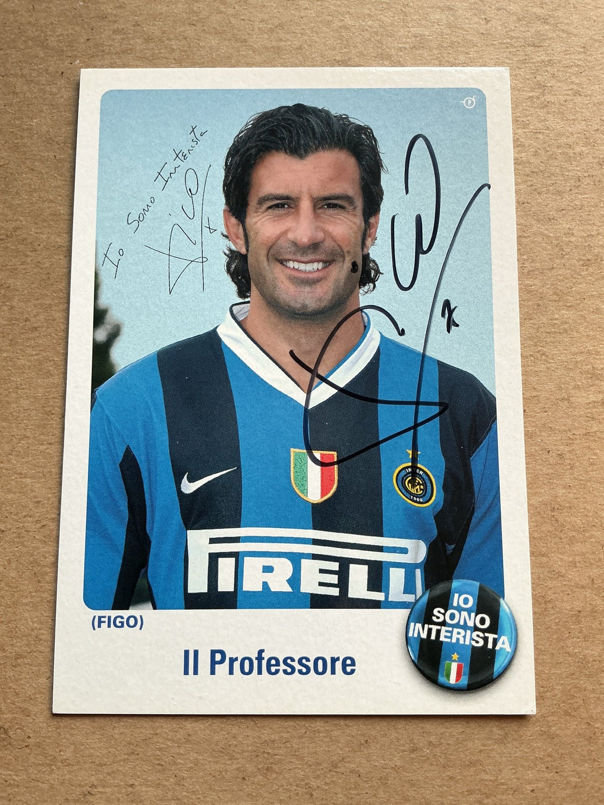 Luis Figo, Portugal 🇵🇹 FC Internazionale Milano 2006/07 hand signed - Autographs-World