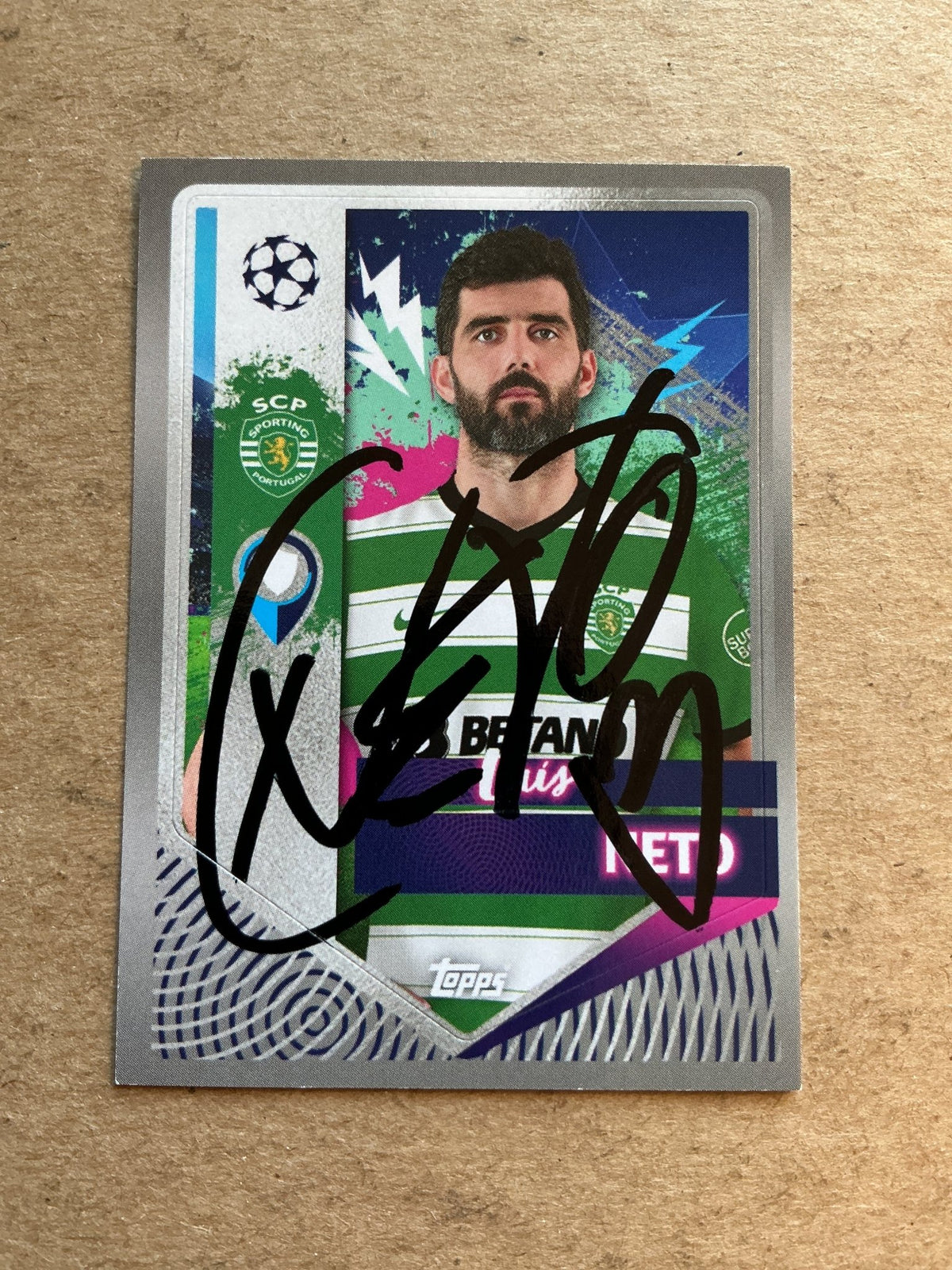 Luís Neto, Portugal 🇵🇹 Sporting CP 2022/23 Topps hand signed - Autographs-World