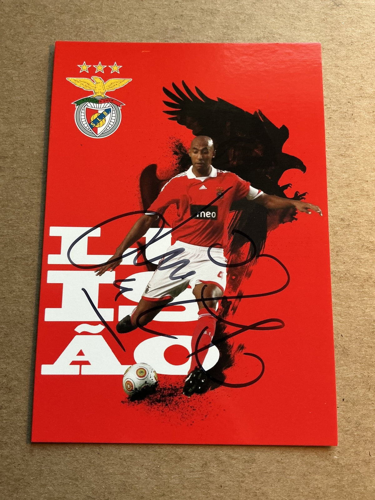 Luisão, Brazil 🇧🇷 SL Benfica 2009/10 hand signed - Autographs-World