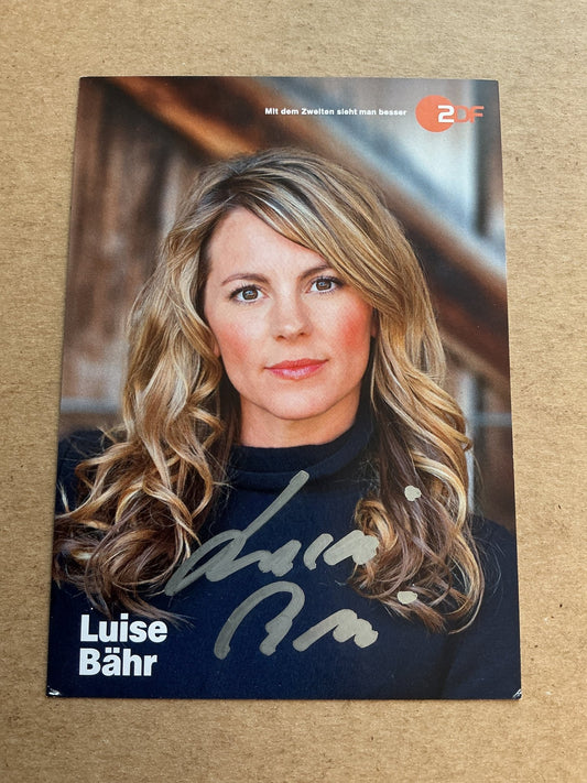 Luise Bähr, Germany 🇩🇪 Actress 2024 hand signed - Autographs-World