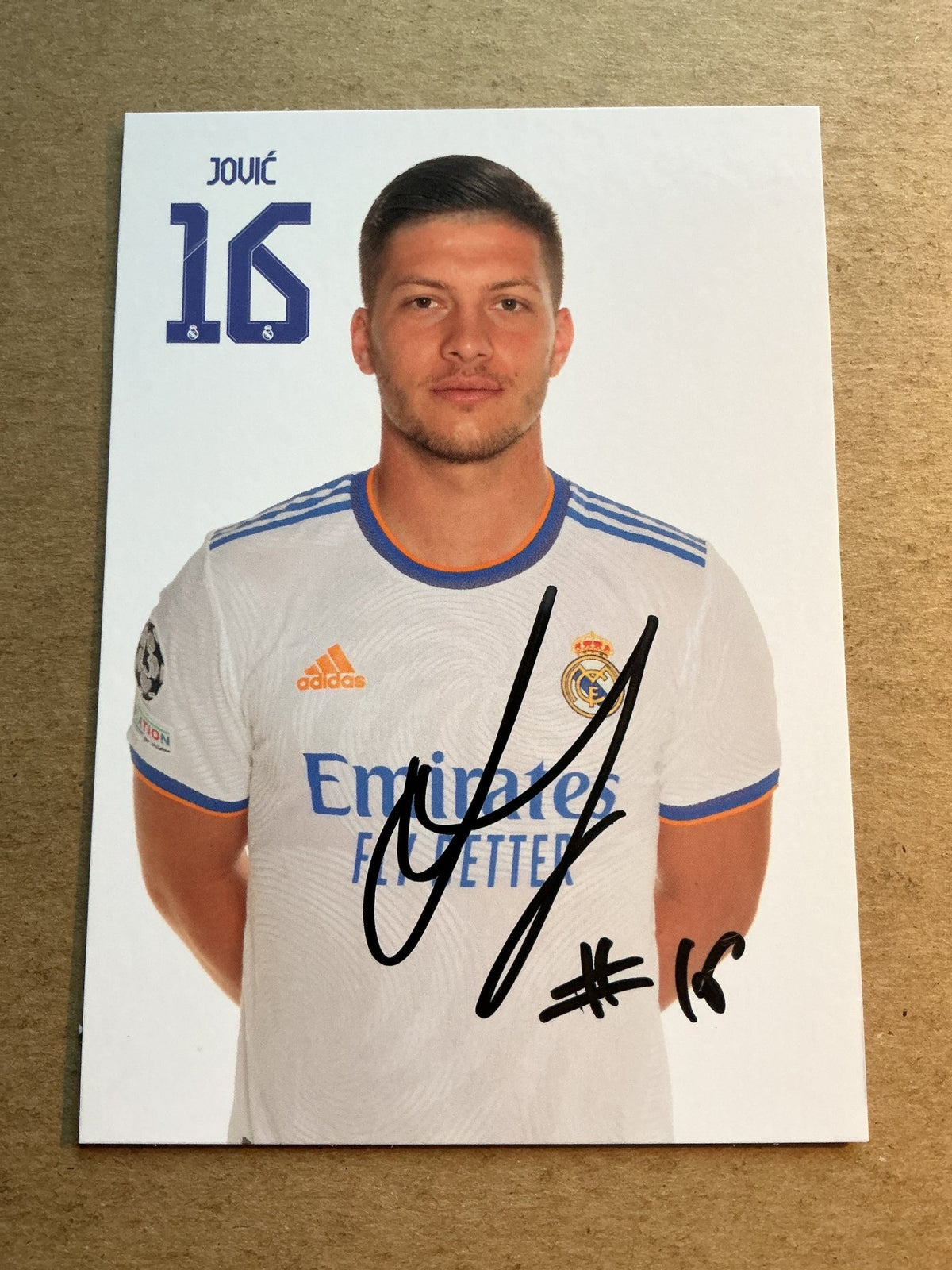 Luka Jović, Serbia 🇷🇸 Real Madrid 2021/22 hand signed - Autographs-World